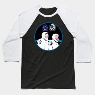 Spacex NASA Demo-2 DM-2 Crew Dragon spacecraft Hurley Behnken Baseball T-Shirt